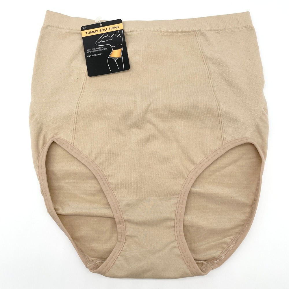 Tummy Solutions Women Shapewear Panty XL Seamless‎ Control High Rise Nude